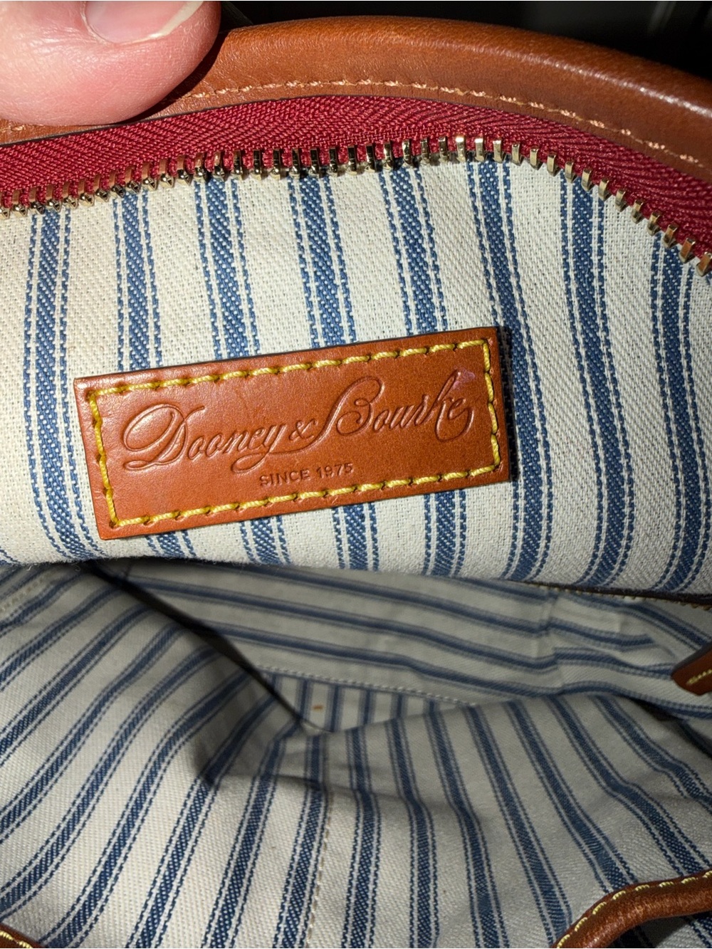 Dooney & Bourke Pink Nylon Crossbody Bucket Bag - Picture 15 of 16